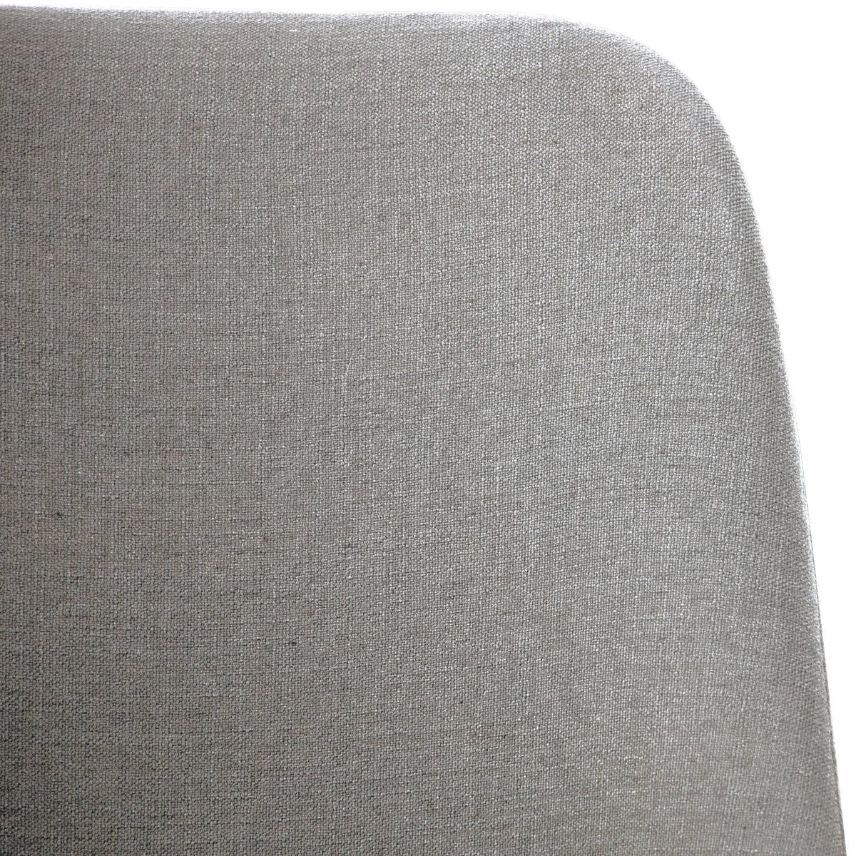 Linen Rounded Back Dining Chair Gray U549314