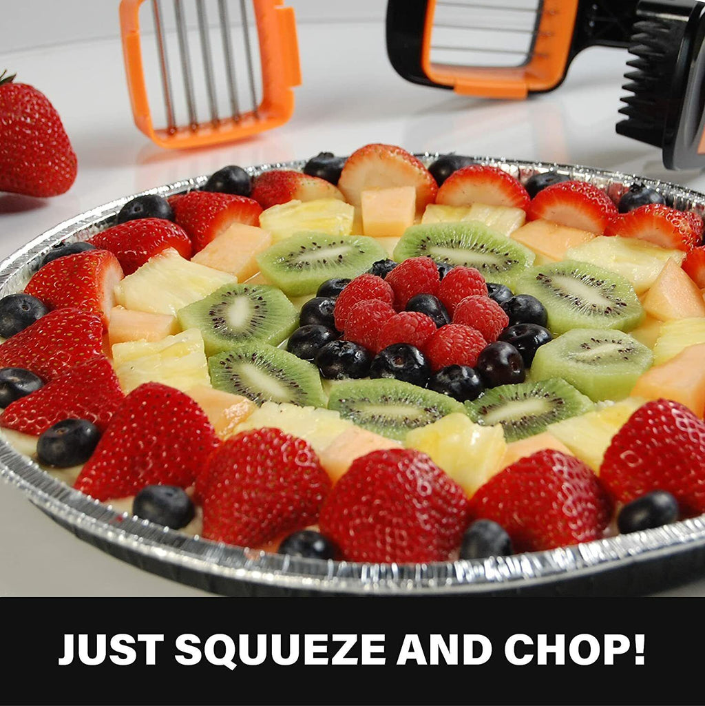 Food Vegetable Chopper Dicer with Stainless Steel Blades & Container B493889