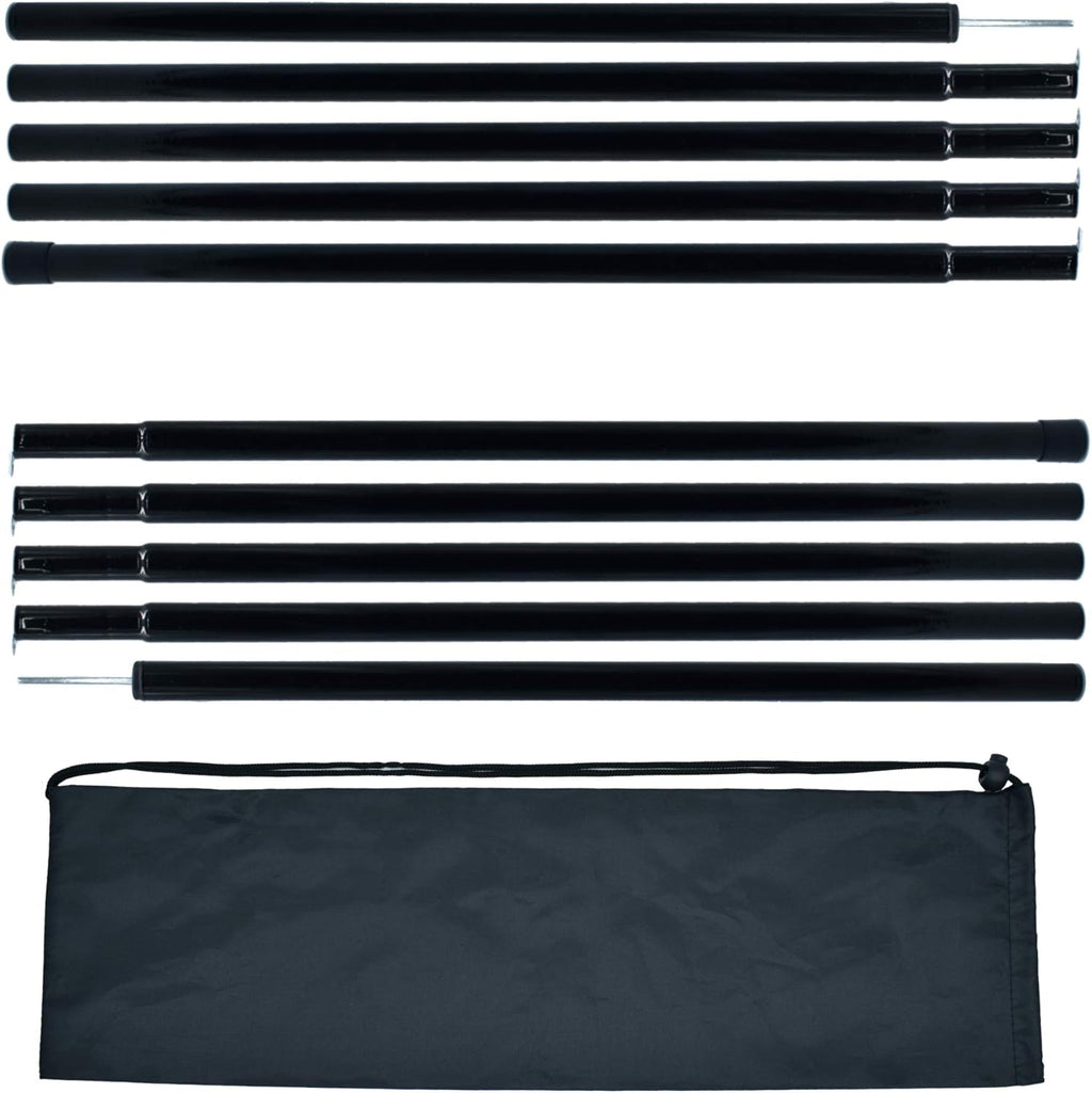 Adjustable Steel Tent Poles Set of 2 O74614