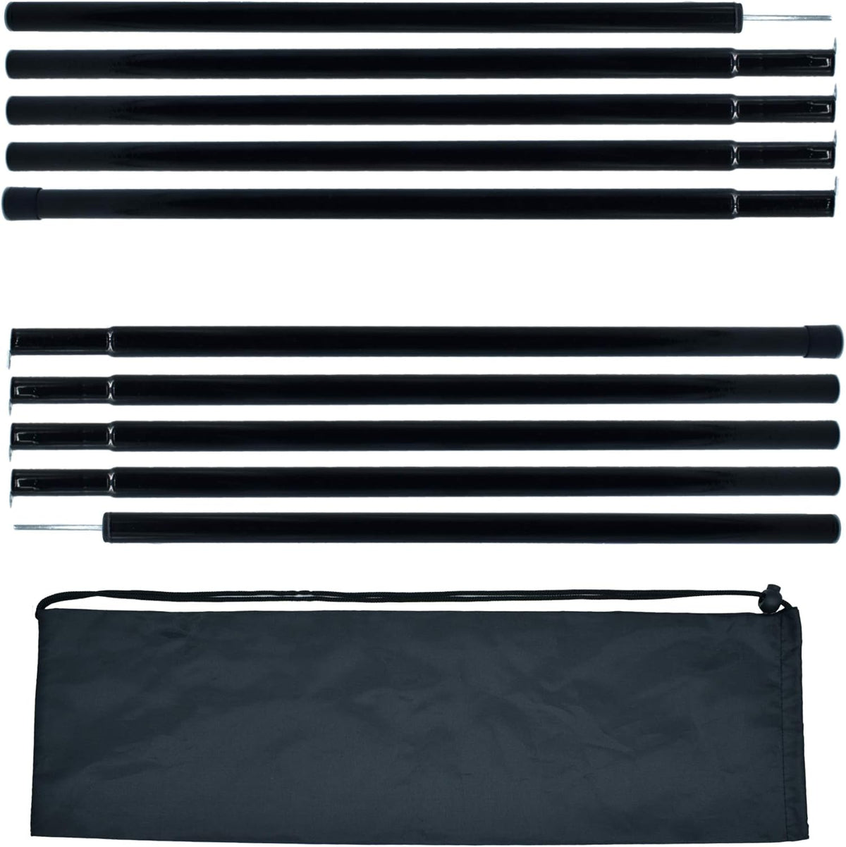 Adjustable Steel Tent Poles Set of 2 O74614