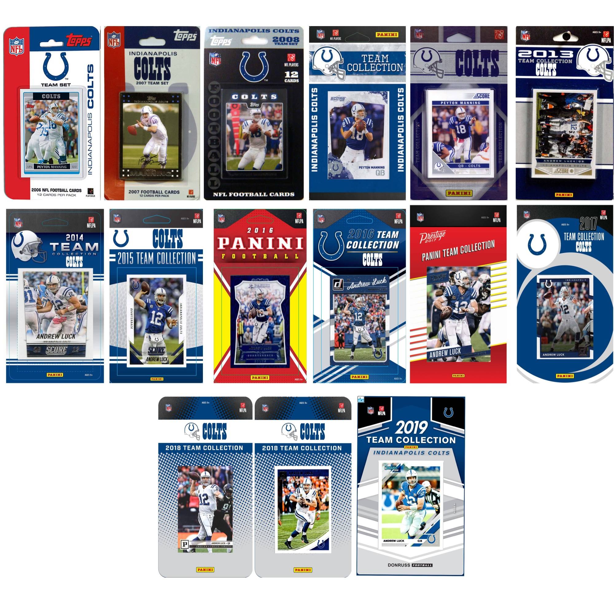 NHL Indianapolis Colts 15 Trading Card Team Set D291