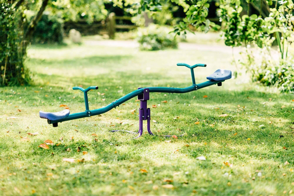 Metal See Saw, Purple & Teal N855