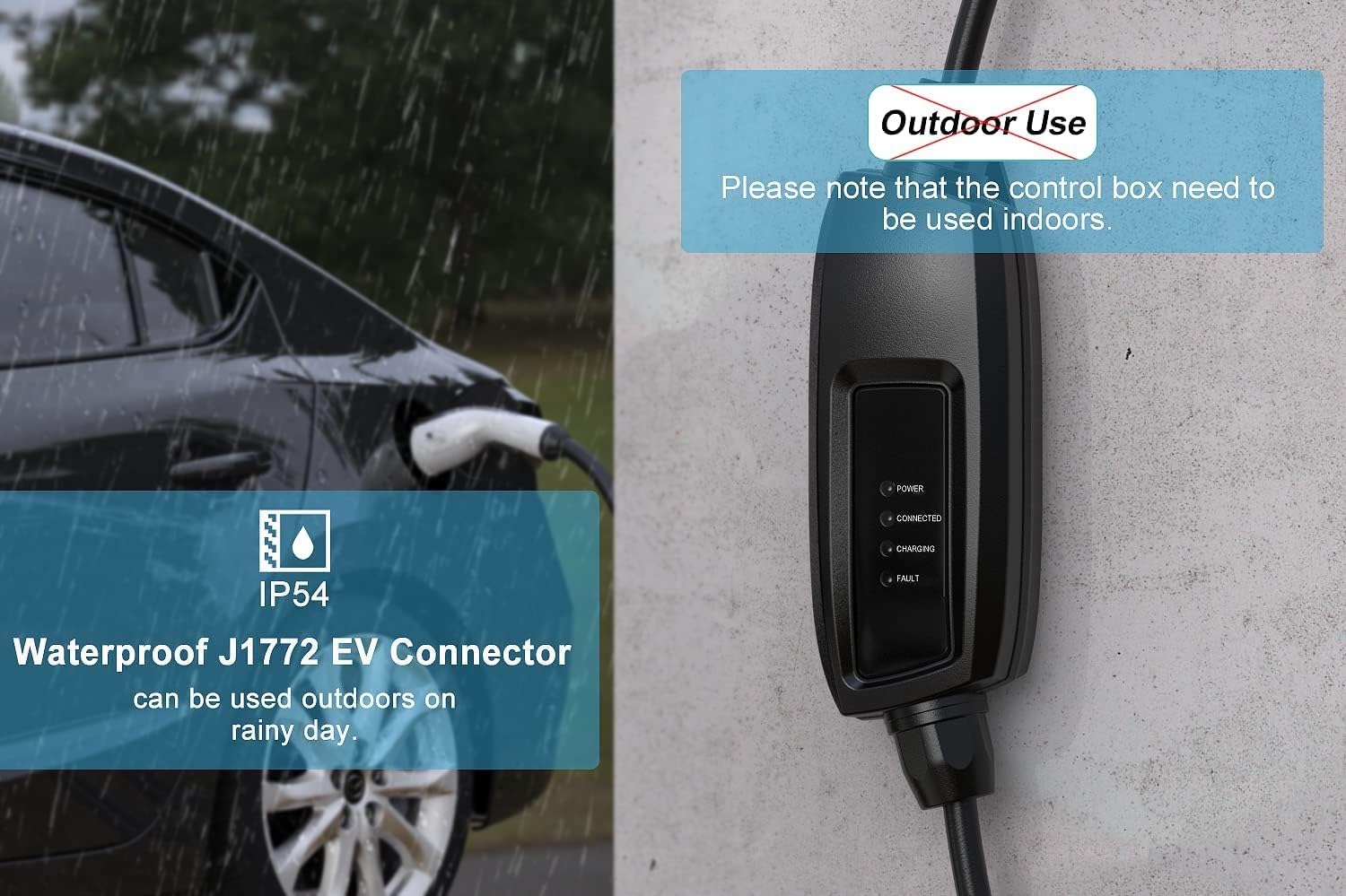 Portable EV Charger with Adapter J8150