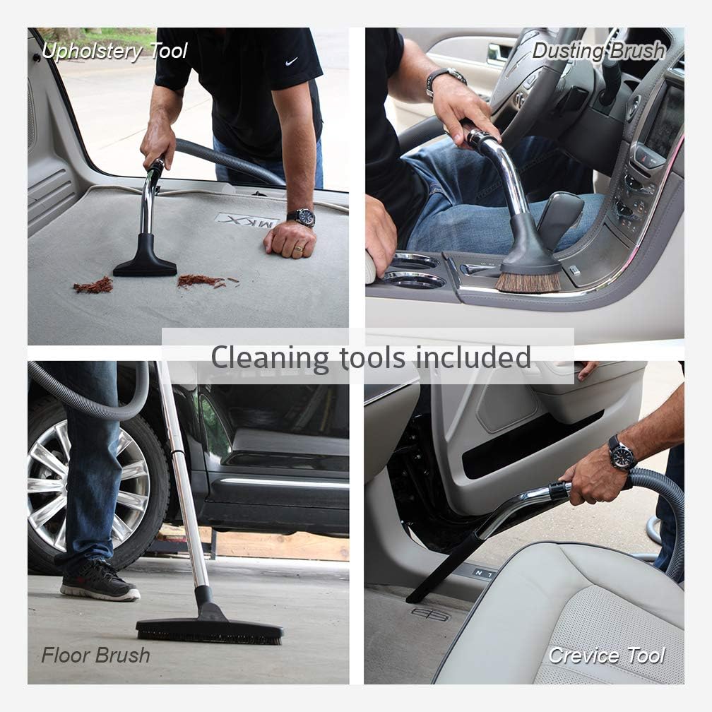 Wall Mounted Garage and Car Vacuum with 50 ft. Hose and Tools X8605