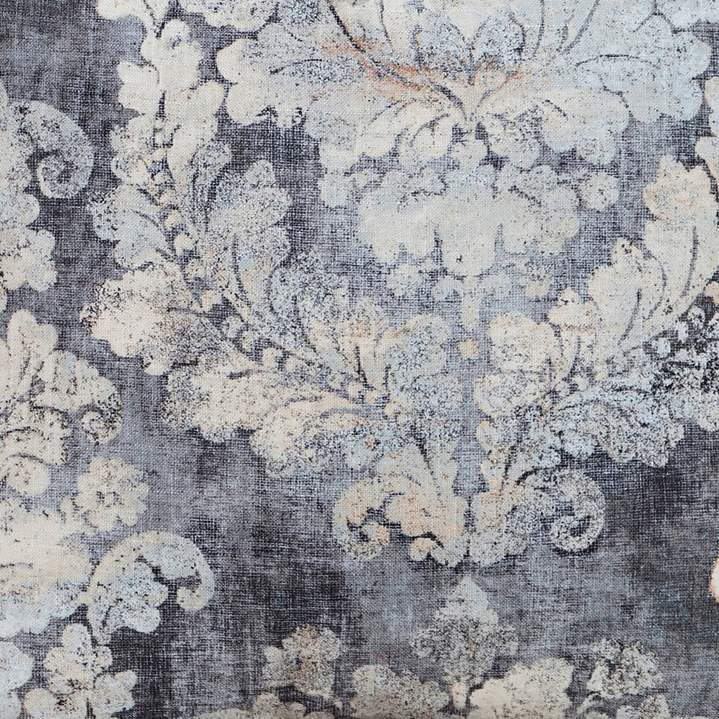 Cindersmoke Distressed Damask Duvet and Shams Twin I3043