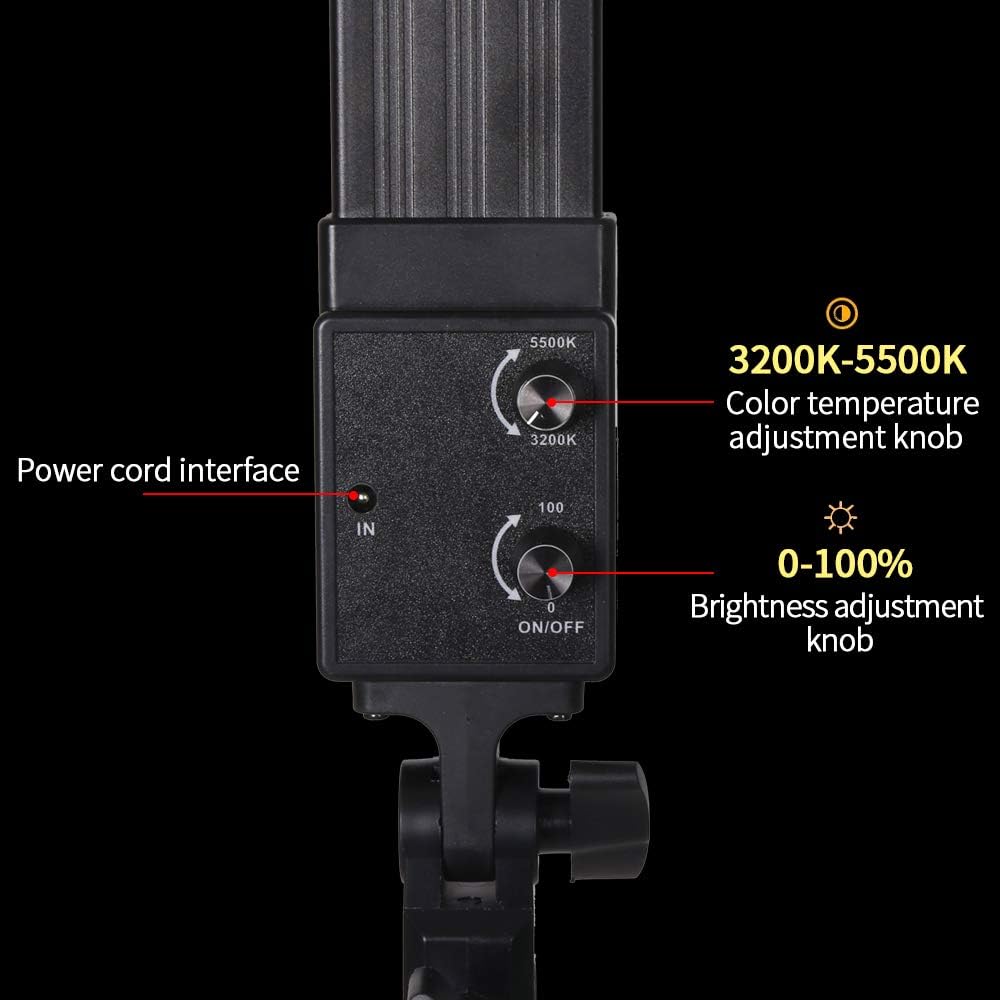 36w Dimmable LED Photography Light Kit with Tripod Stand Bag O90262
