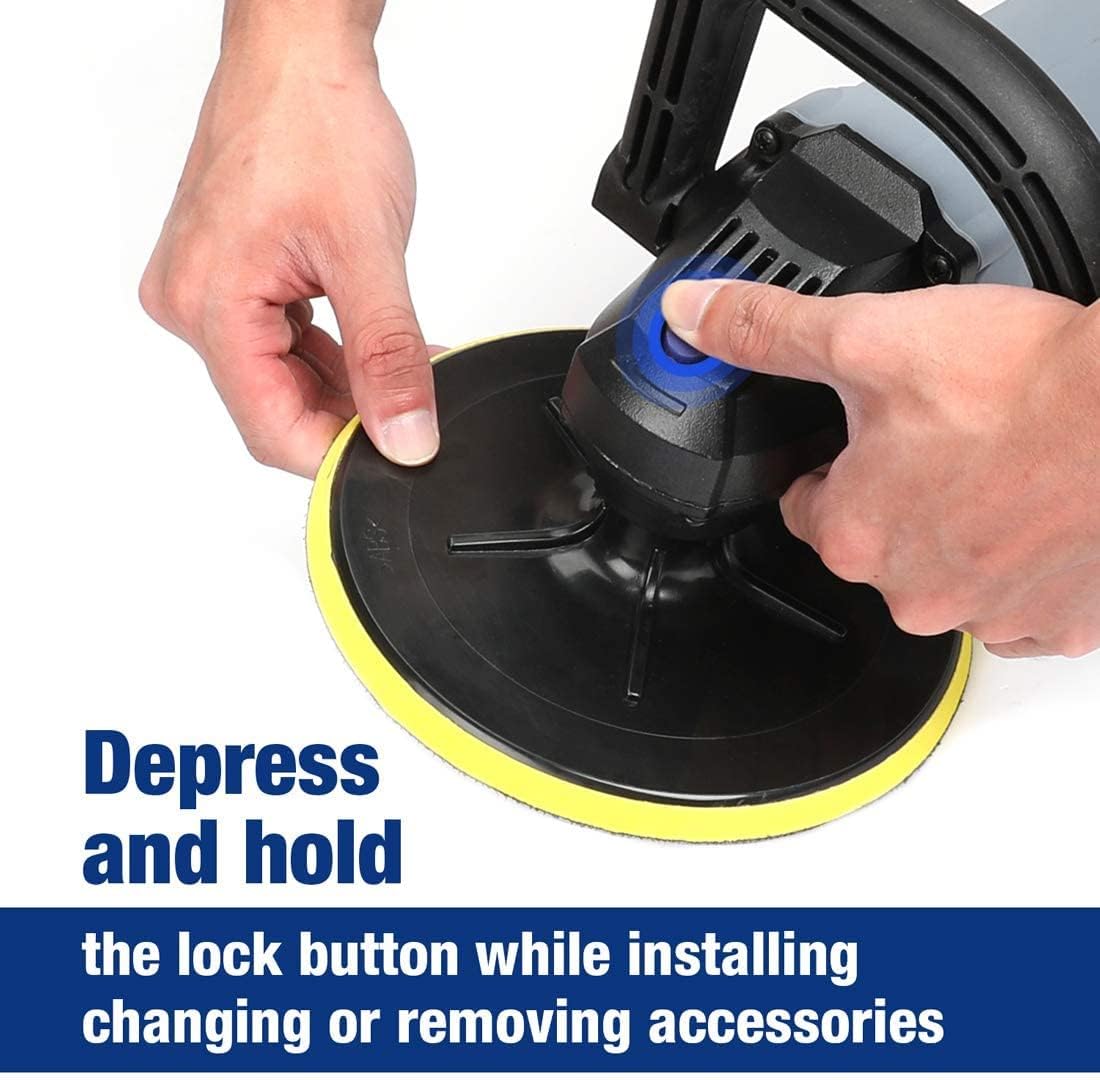 7-inch Buffer Polisher with 4 Pads, 6 Variable Speed D441