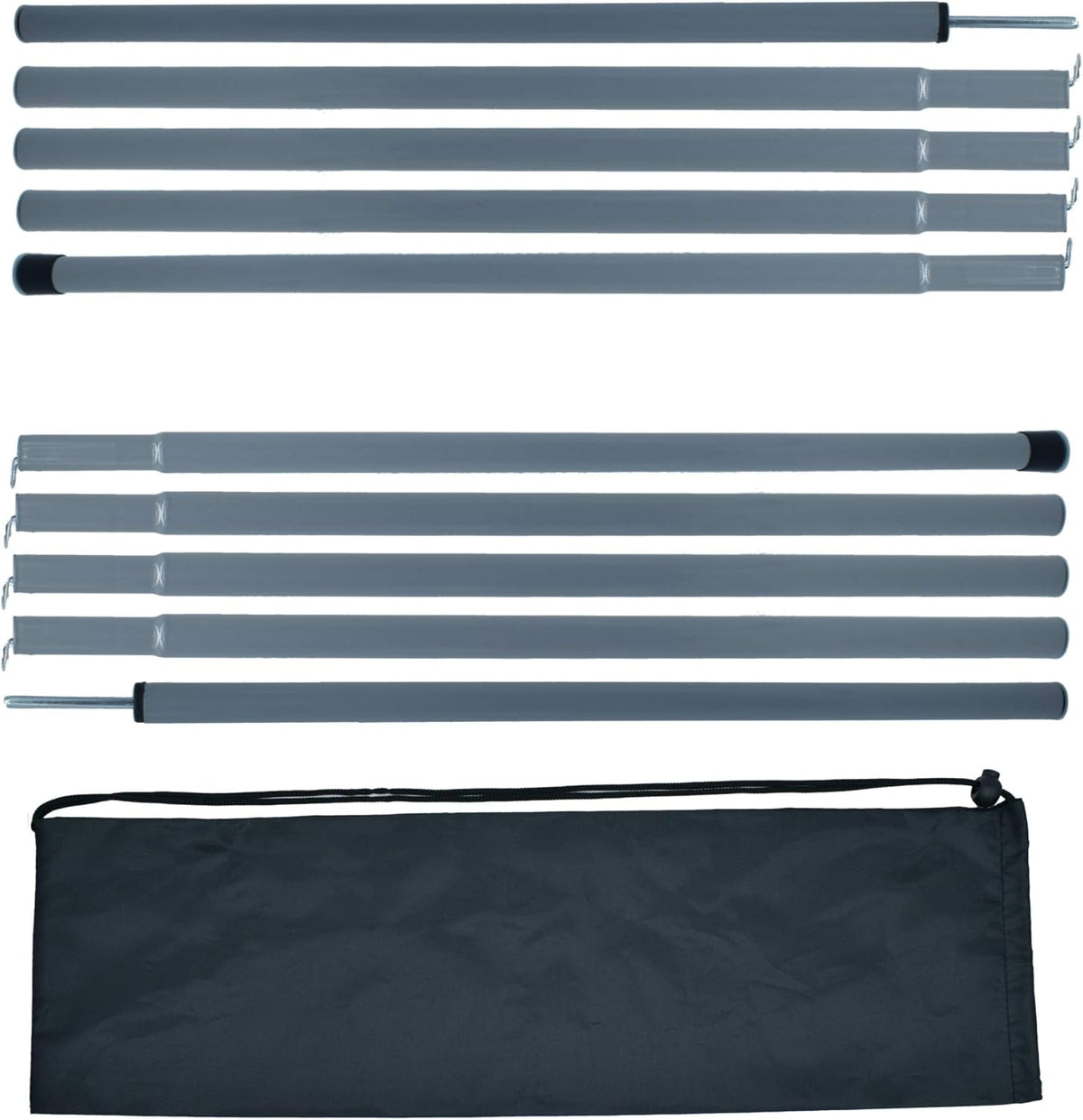 Adjustable Steel Tent Poles Set of 2 O74614