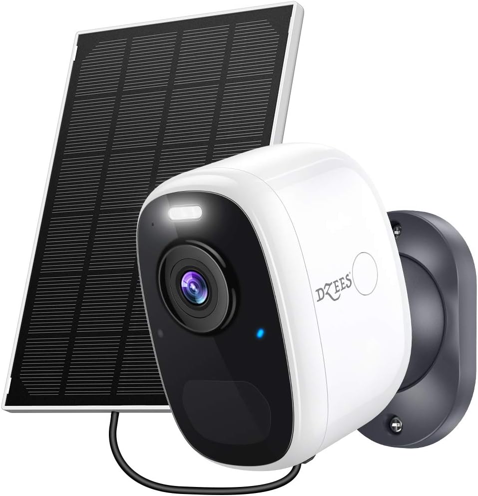 2K Solar Security Camera with Solar Panel X7596