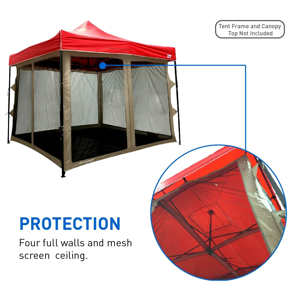 10' x 10' Screen Houses, Brown S283