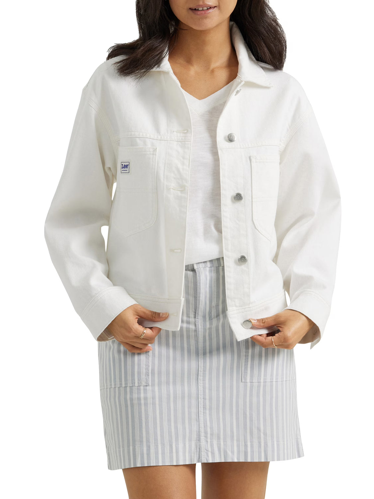 Cropped Chore Denim Jacket F13662