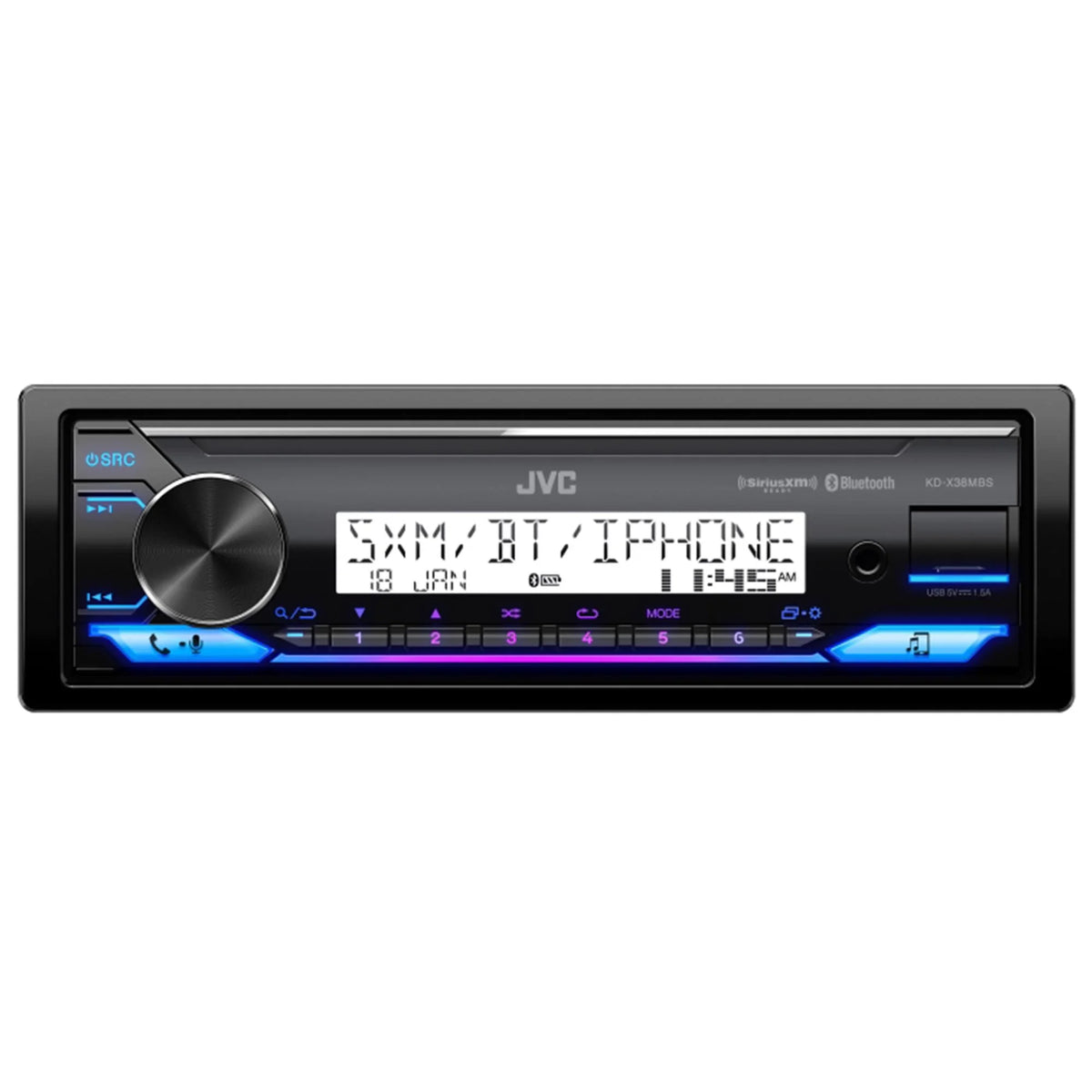 1-Din Bluetooth Stereo Receiver Y369