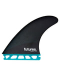 Teal/Black Thruster Fin Set I760