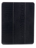 Black Crocodile-Embossed iPad Pro Case B737202