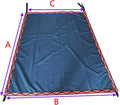 Boat Shade Kit with Stainless Steel Telescopic Rod, Dark Blue, 4ft x 5ft V547