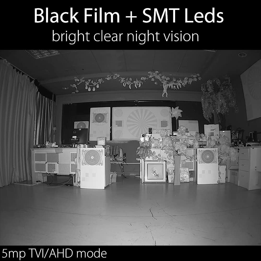 Clear Night Vision 5MP TVI/AHD 4MP HDCVI 2.8-12mm Manual Zoom Bullet CCTV Security Camera M9083