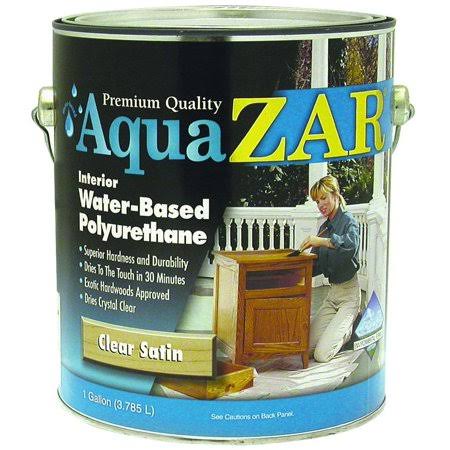 Zar Clear Satin Interior Water Based Polyurethane Gallon (Case of 2) K52572