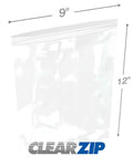 White Zip Lock Reclosable Bags 1000/Case A67083