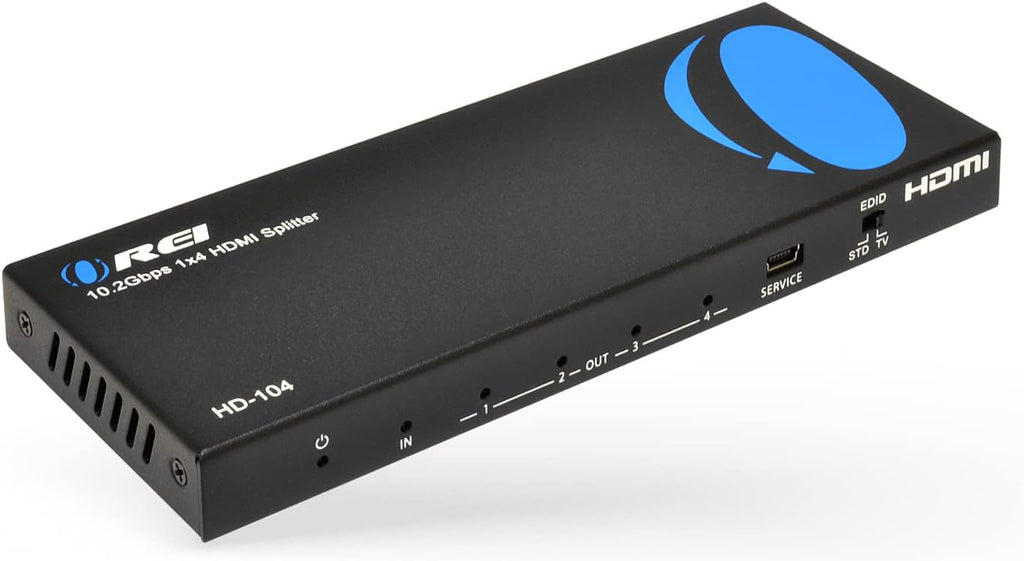 4K 1x4 HDMI Splitter Powered Ver 1.4 Full HD 1080P 3D Support Black Q560
