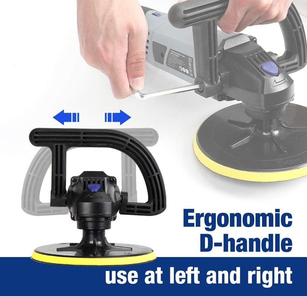 7-inch Buffer Polisher with 4 Pads, 6 Variable Speed D441