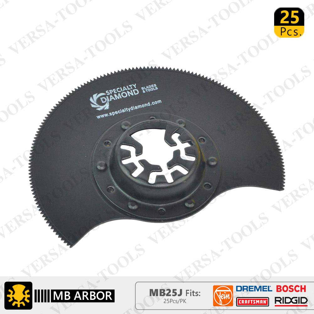 80mm HSS Semi-Circular Multi-Tool Saw Blades 25/pk E82770