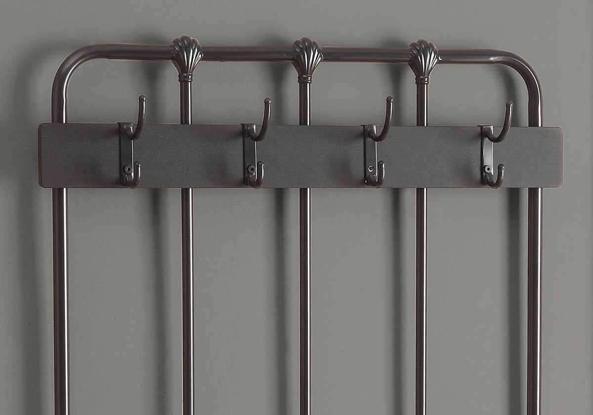 Charcoal Grey Metal Bench B615775