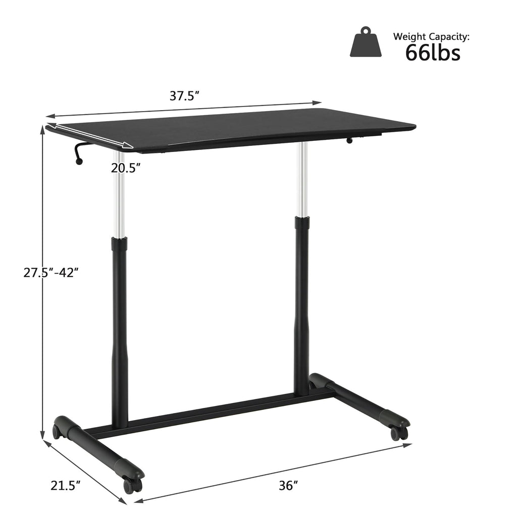 Black Height Adjustable Standing Desk K335