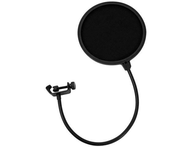 USB Audio Interface with Studio Headphones, Mic Stand, Headphone Holder, Pop Filter E1946
