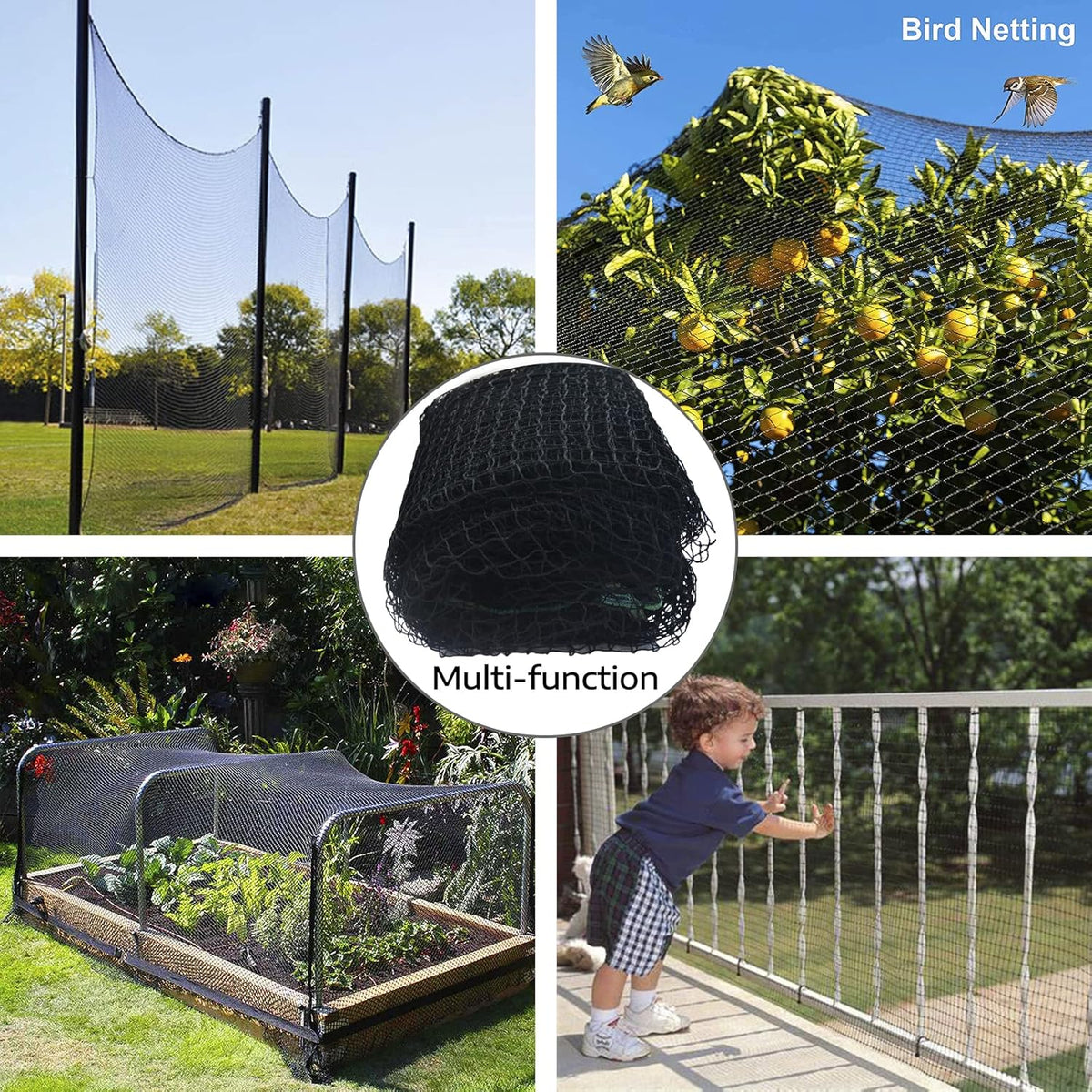 Baseball Backstop Netting 30x 12ft R597884