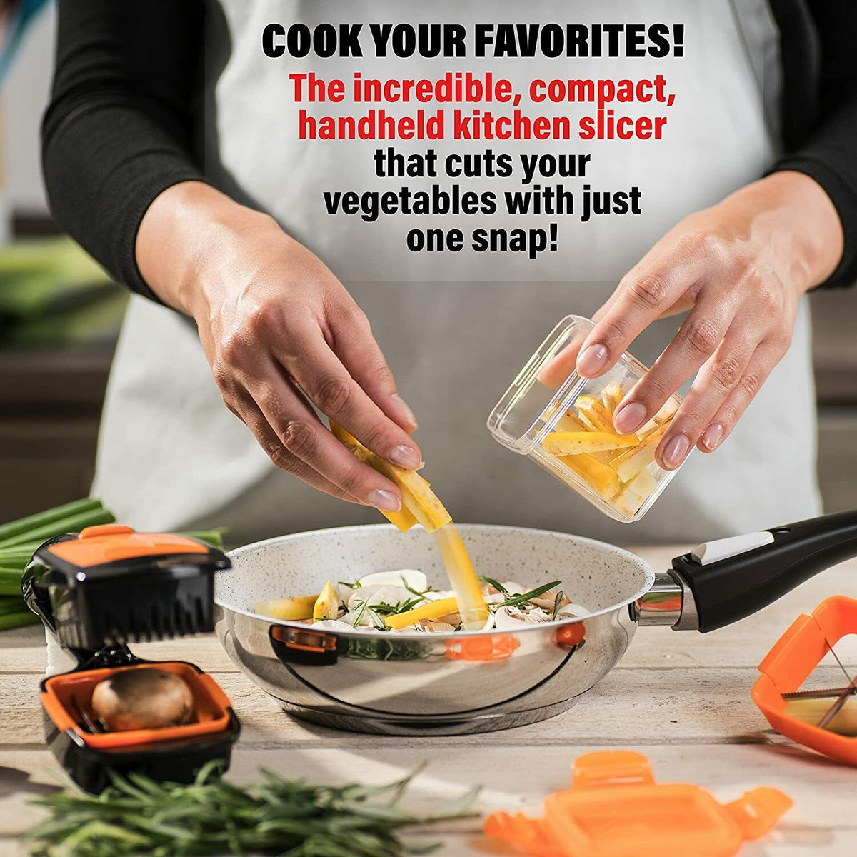 Food Vegetable Chopper Dicer with Stainless Steel Blades & Container B493889