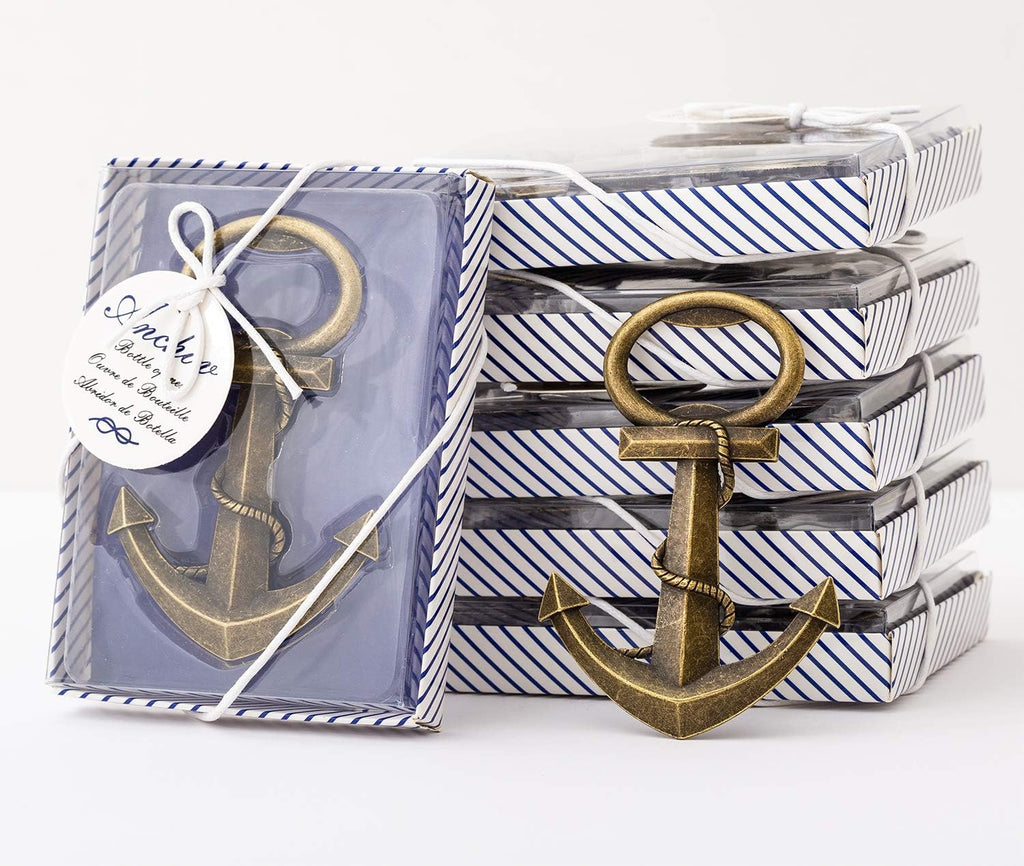 30Pcs Nautical Anchor Bottle Openers with Individual Gift Package D906416