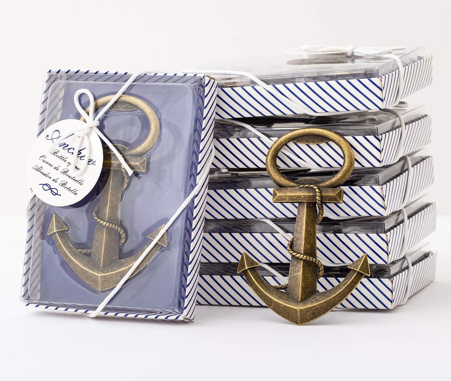 30Pcs Nautical Anchor Bottle Openers with Individual Gift Package D906416