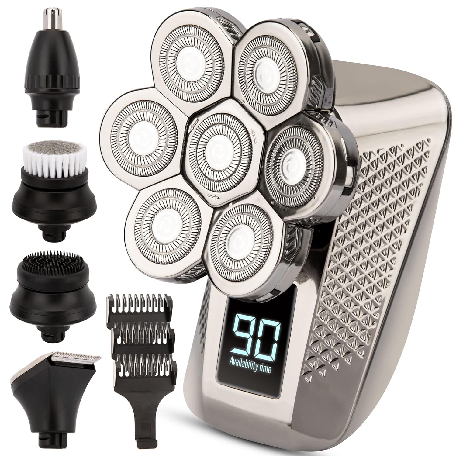 5-in-1 Electric Head Shaver for Men, Cordless and Rechargeable, Pack of 2 W855