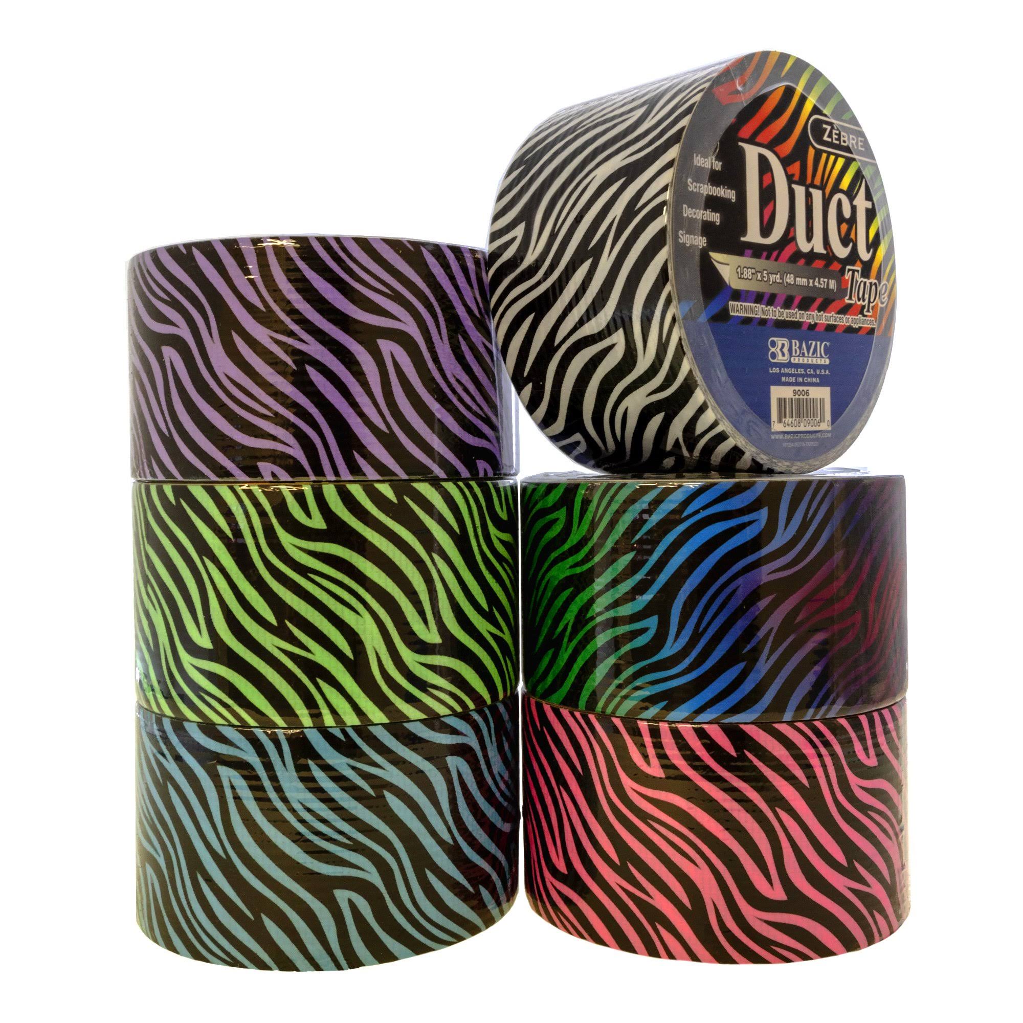 1.88 inch x 5 Yards Zebra Duct Tape (24/Case) J270