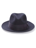 Navy Fur Felt Fedora Hat I94344