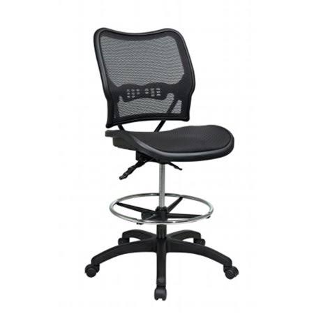 Black Ergonomic Drafting Chair M7167