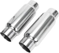 3" Inlet 3" Outlet Stainless Steel Exhaust Muffler Resonator, 12" Overall Length, Pack of 2 S607924