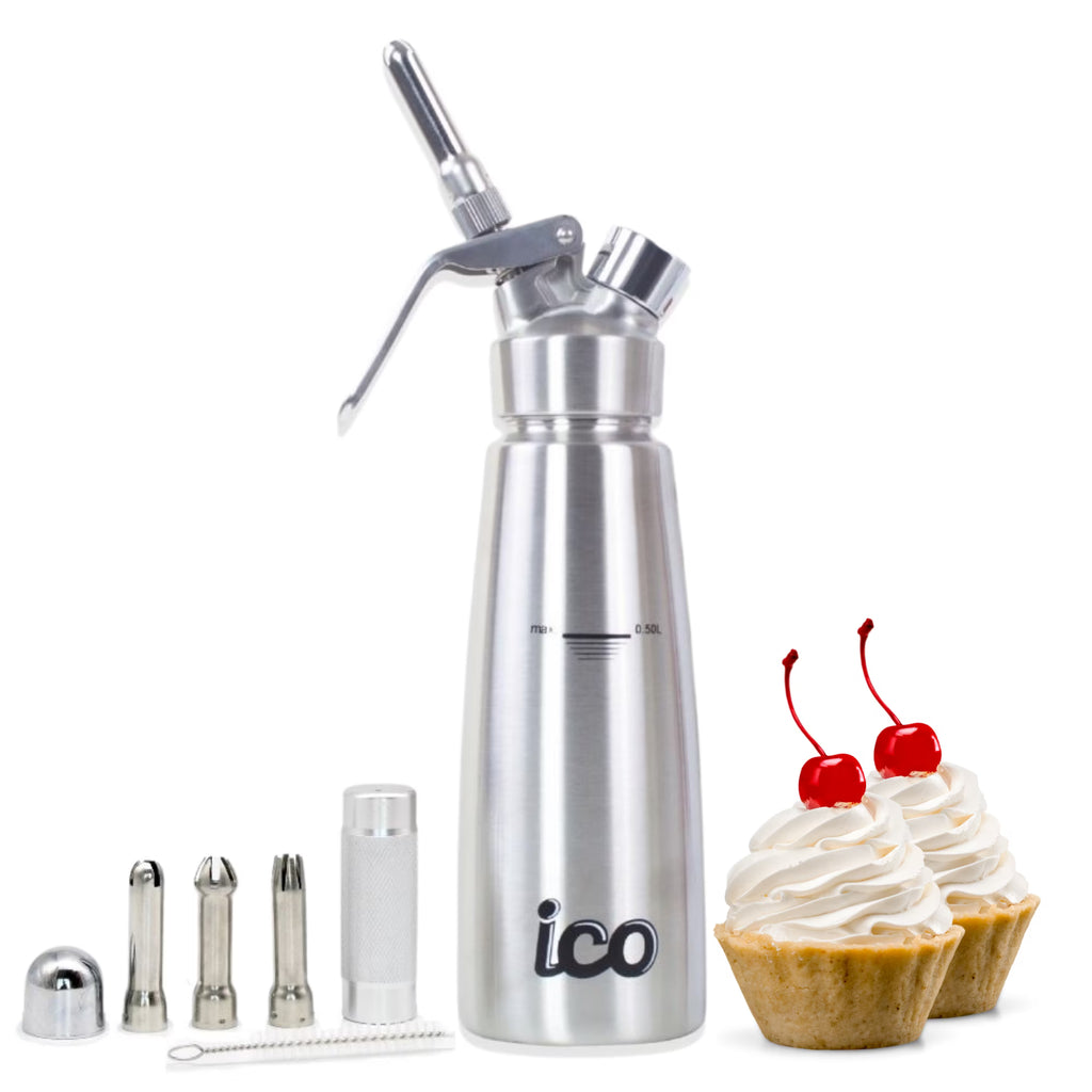 Stainless Steel Whipped Cream Dispenser, 1 Pint L52182