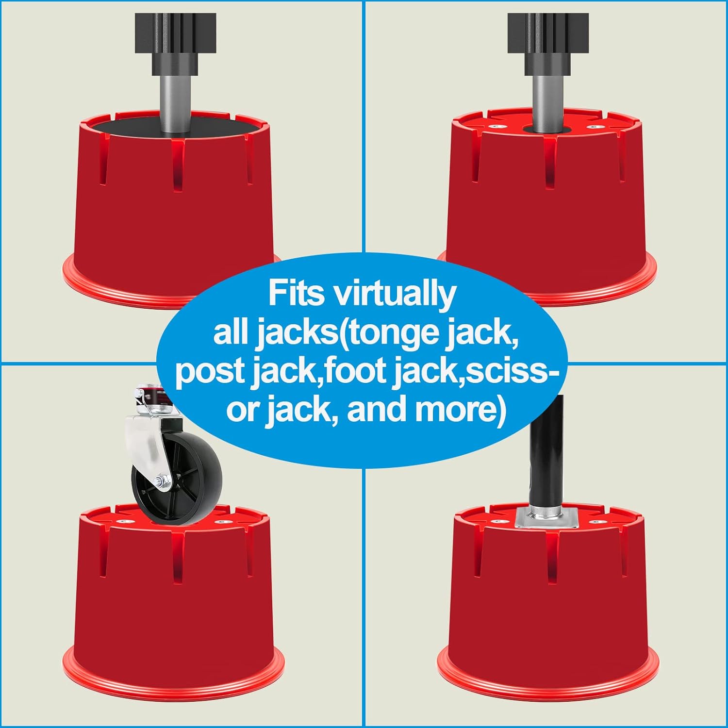 Jack Block for RV Travel Trailer, Fifth Wheel, Popup Camper, Toy Hauler, Supports up to 10000 lbs per Block L451
