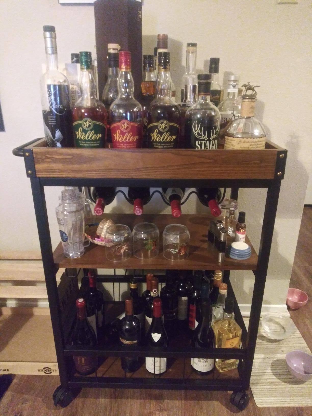 Black Kitchen Cart T333
