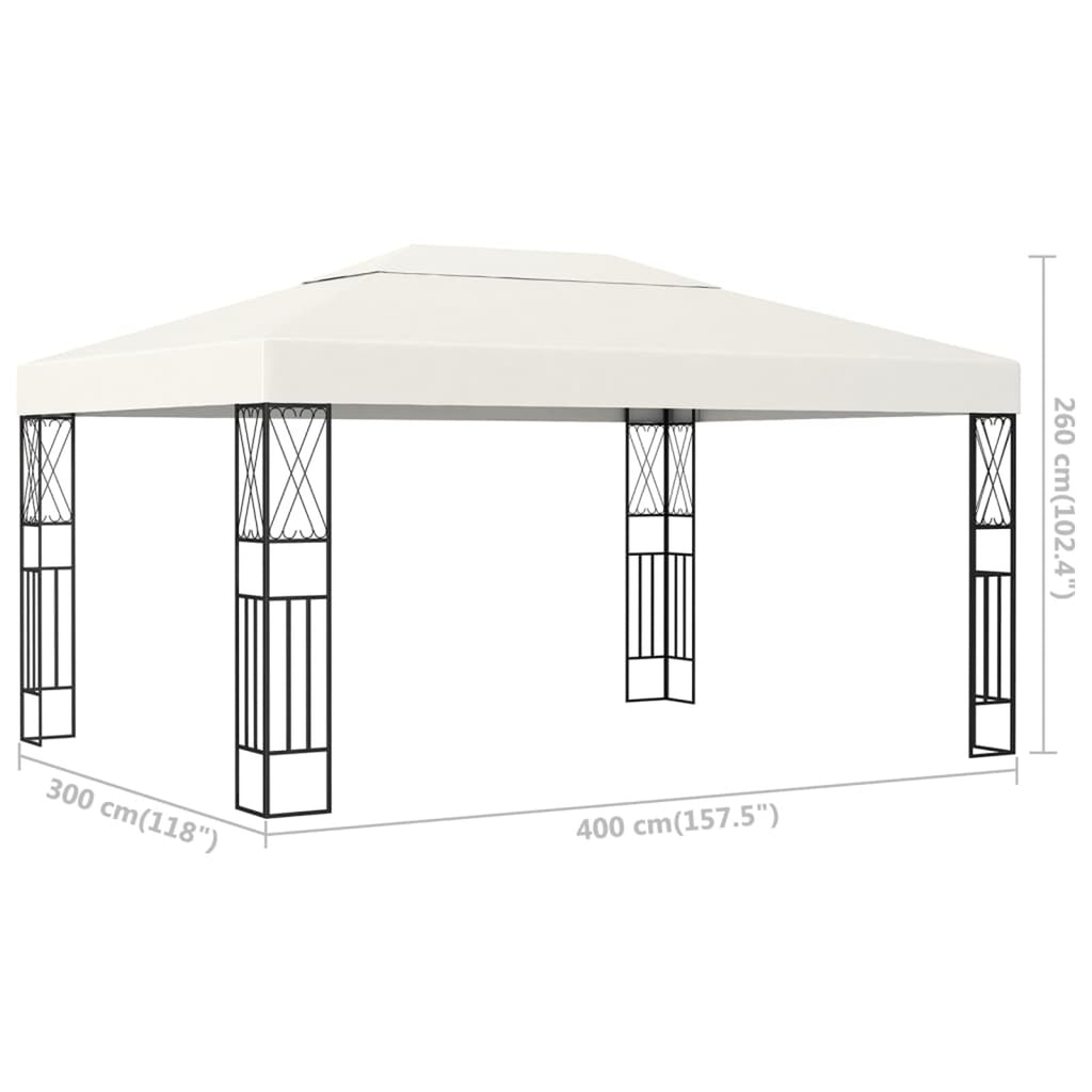 Cream Fabric Gazebo J136990