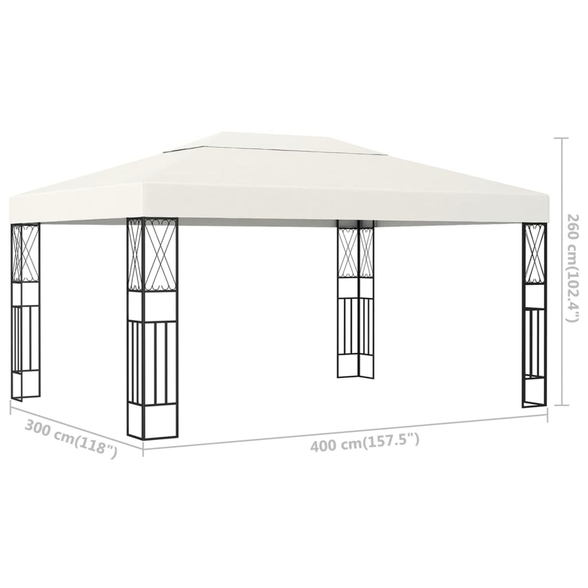 Cream Fabric Gazebo J136990