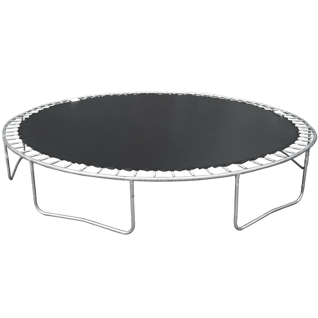 14FT Outdoor Trampoline with Basketball Hoop, Ladder and Safety Enclosure Net T321