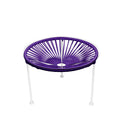 Purple Weave Table on White Frame E807