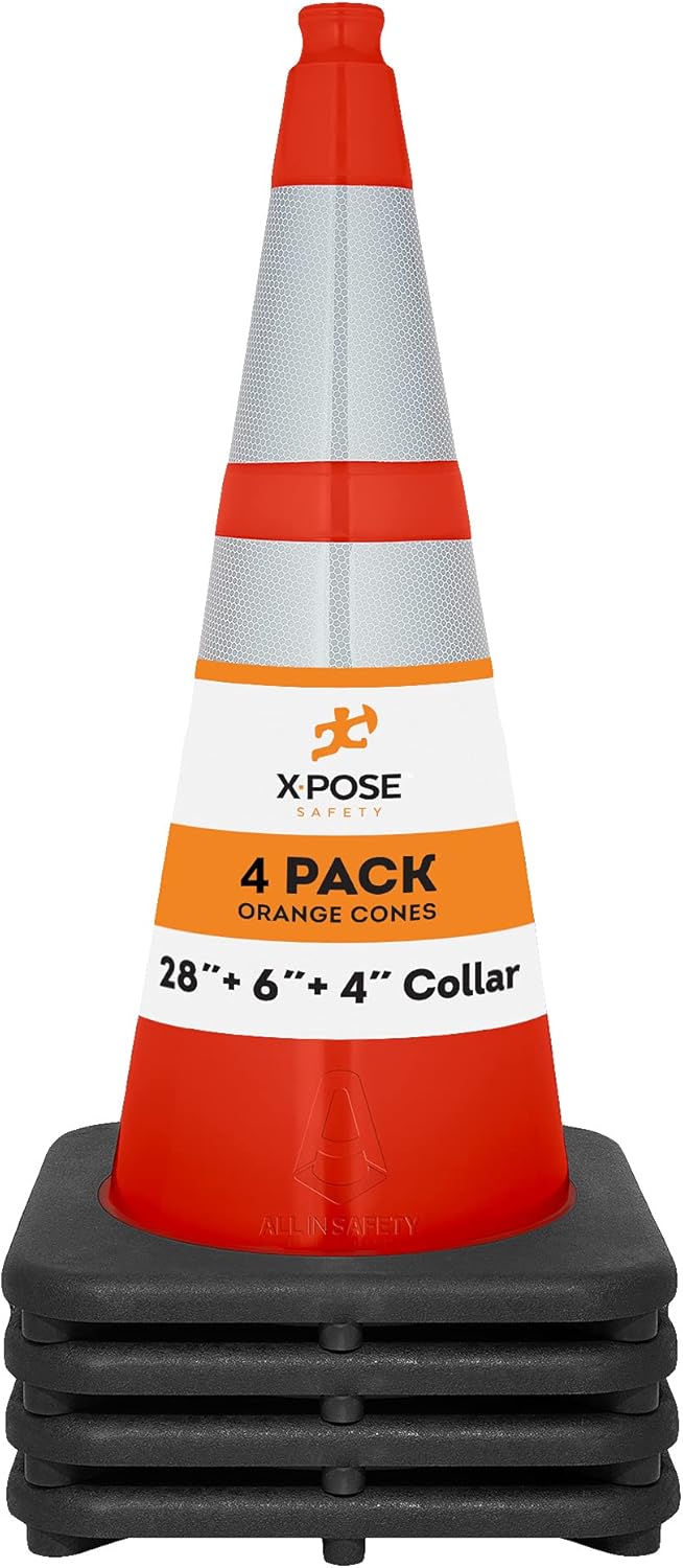 28 Inch Orange PVC Plastic Traffic Cones N659