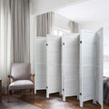 8 Panel Sycamore Wood Freestanding Room Divider Z454791