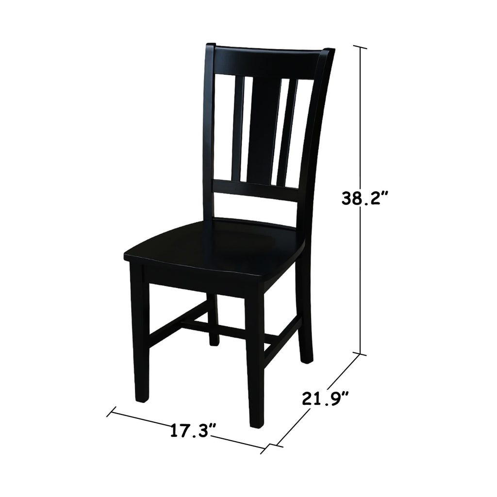 Black Splatback Dining Chair (set of 2) X77965