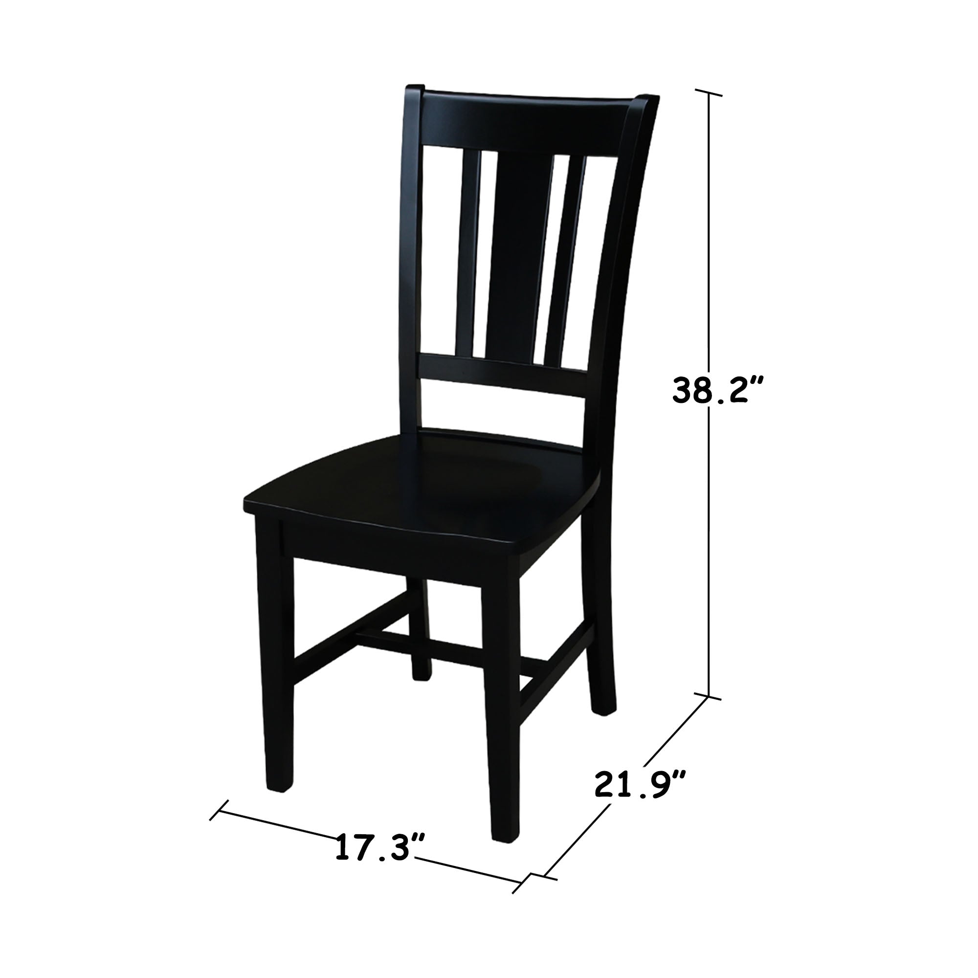 Black Splatback Dining Chair (set of 2) X77965