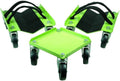 Snowmobile Dolly Heavy Duty V-Slide with 2.5 PVC Swivel Casters Rubber Pad and 2 Pairs of Straps W4211