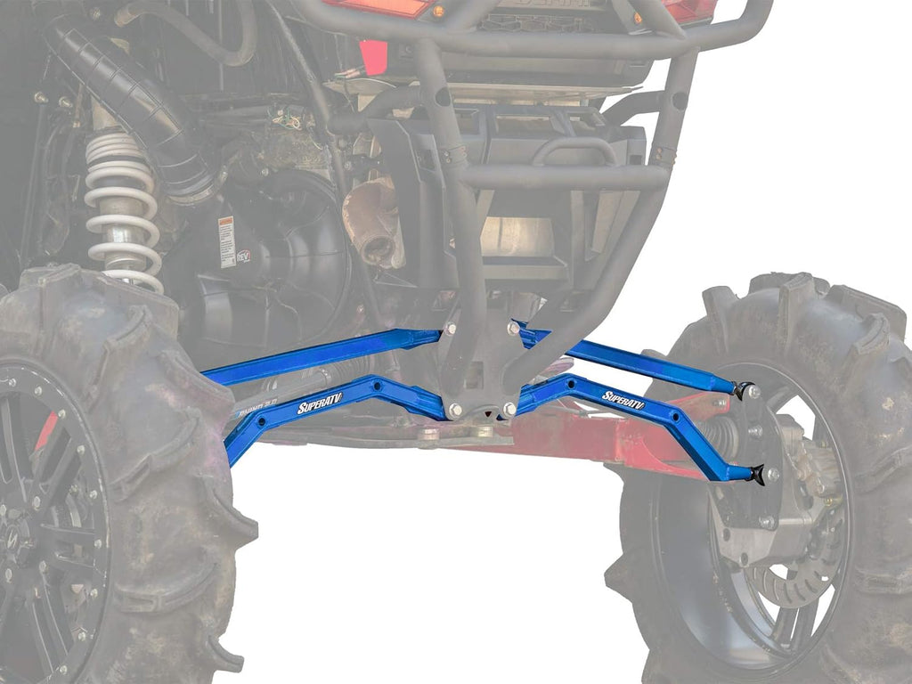 Red Heavy-Duty Boxed Rear Radius Arms for Polaris RZR XP 1000 B211